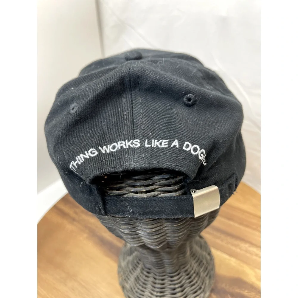 Salt‎ Dogg Hat Cap Spreaders Embroidered Black Adjustable Strap Back Baseball